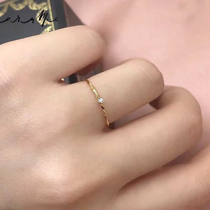 GRA Vintage Minimalism Twine Rings for Women Gift Original 925 Sterling Silver Engagement Wedding Ring High Quality Fine Jewelry