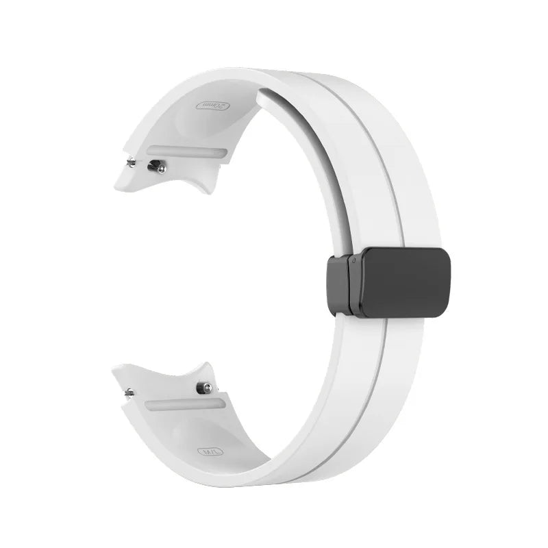 Original Silicone Band for Samsung Watch 7 6 5 4 Classic Strap 47mm 43mm 44mm 40mm Magnetic Buckle For Galaxy Watch 5 Pro 45mm