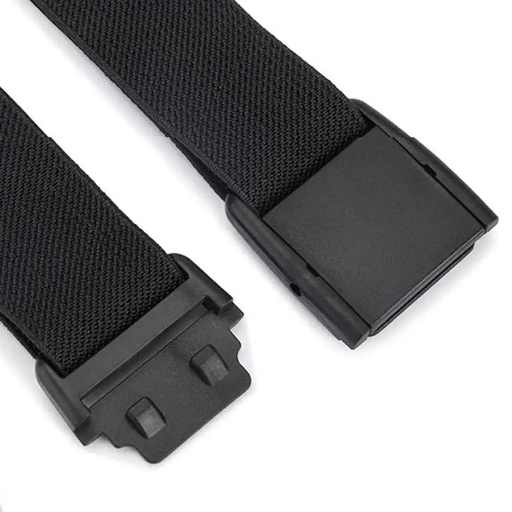 Unisex Stretch Belt Invisible Elastic Waistband No Show Flat Buckle for Jeans Pants Dresses Men Women Adjustable Comfort Belt