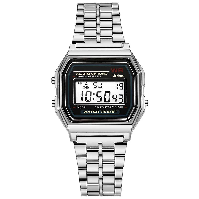Luxury Rose Gold Women Watches Electronic Digital Display Retro Style Clock Men's Relogio Masculin Reloj Hombre Homme