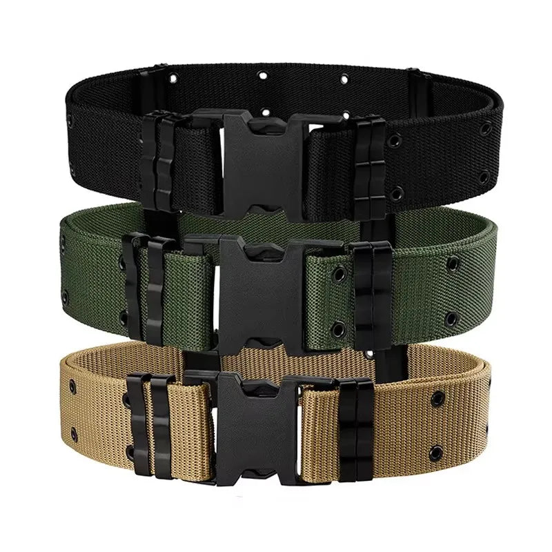 5.5CM Wide Men's Belt Outdoor Multi Function Belt High Quality Canvas For Nylon Male Luxury Belts Sports Jeans Belt Neutral Belt