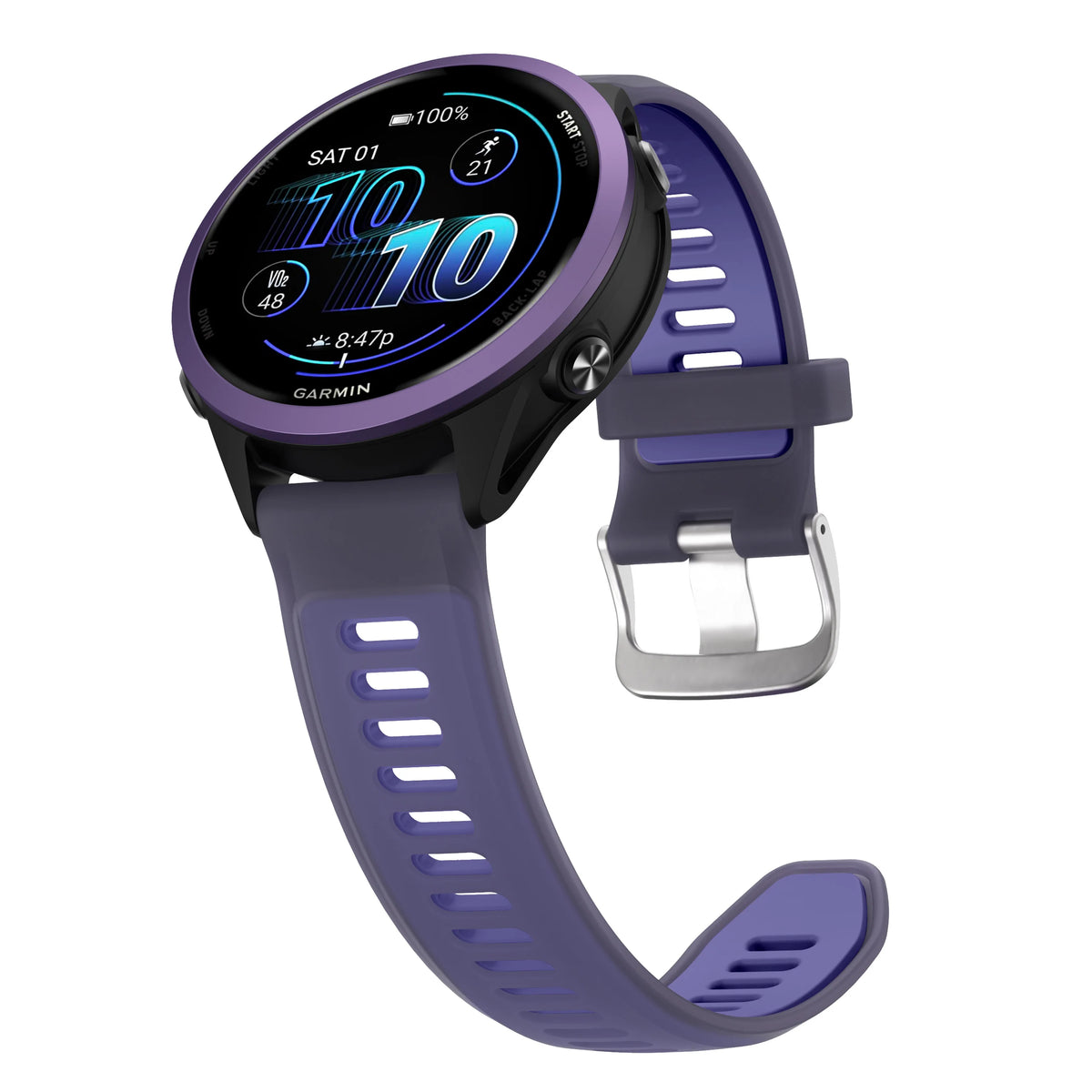 18/20/22mm Silicone Strap for Garmin Forerunner 170 70 165 265 55 245 570 47/42mm Bracelet Garmin Venu 4 45/41mm/Active 6 5 Band