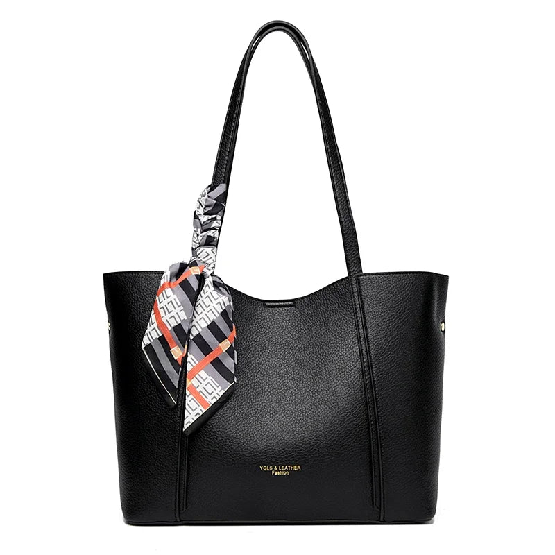 Genuine Brand Women Tote Bag High Quality Soft Leather Large Ladies Shoulder Crossbody Bag Luxury Female Shopping Handbag A Main