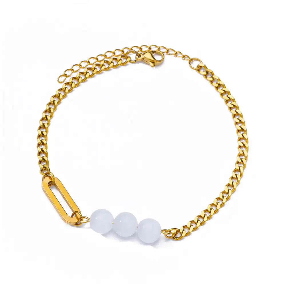 Colorful Boho Drops Anklets For Women Gold Color Stainless Steel Geometric Anklet Luxury Wedding Aesthetic Summer Jewelry Gift
