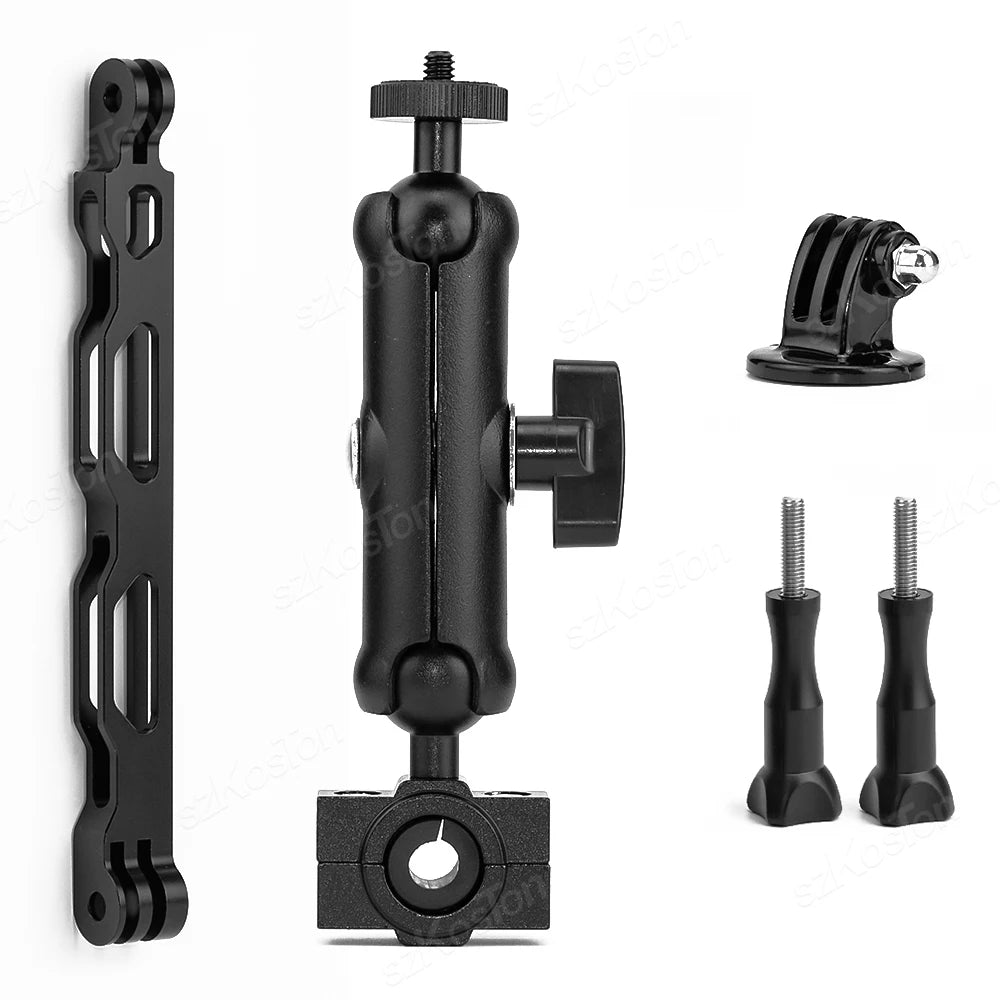 Bicycle Motorcycle Panoramic Selfie Stick Monopod Mount Handlebar Bracket For Insta360 X3 X4 X5 GoPro 13 12 11 10 DJI Accessory