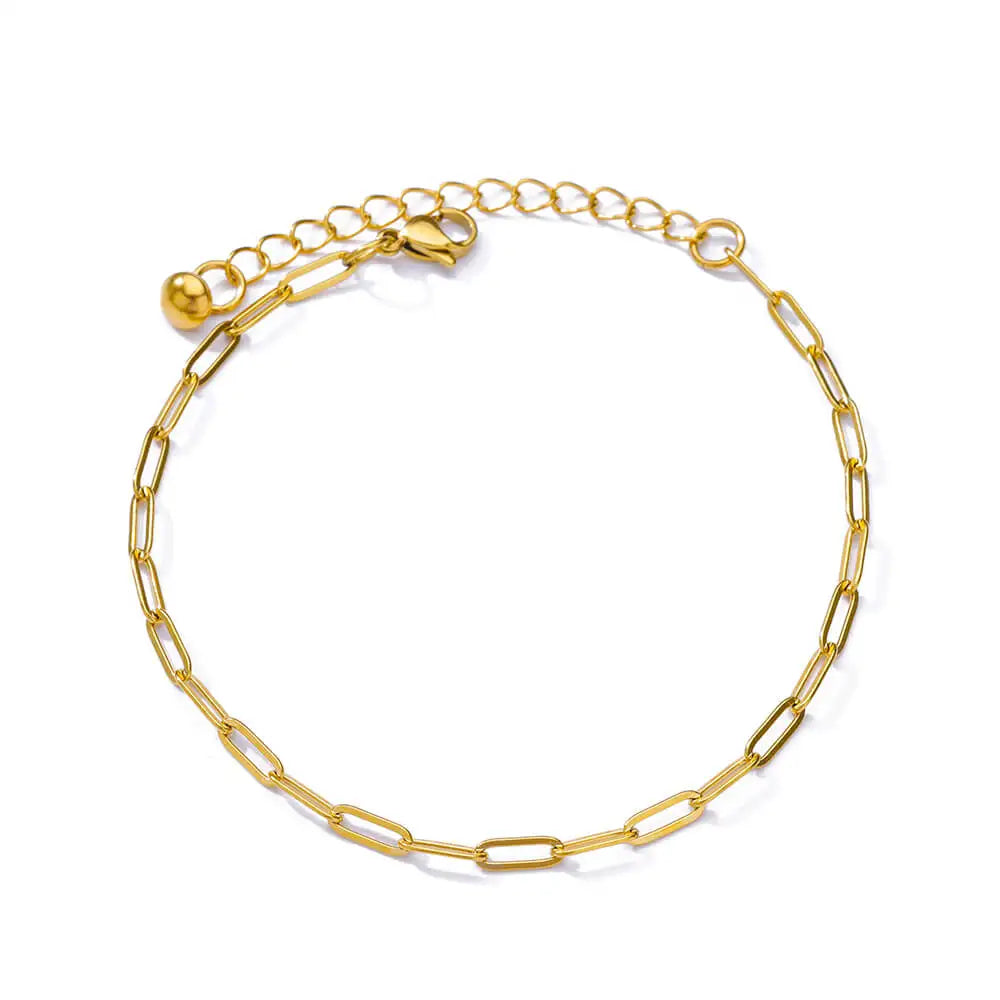Colorful Boho Drops Anklets For Women Gold Color Stainless Steel Geometric Anklet Luxury Wedding Aesthetic Summer Jewelry Gift