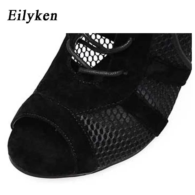 Eilyken Sexy Fashion Women Shoes Very Light Comfort High Quality Thin Heels Open Toe Dancing Woman's Sandals Size 43