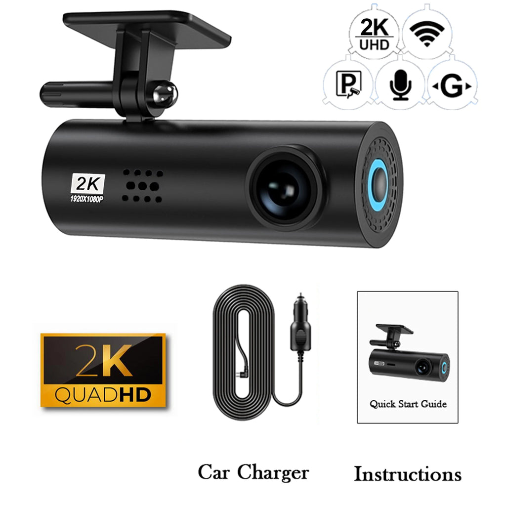 Dashcam for Car Black Box Driving Video Recorders 4K WiFi Mini Front Camera Dash Cam 24H Parking Monitor Car Recording Camera