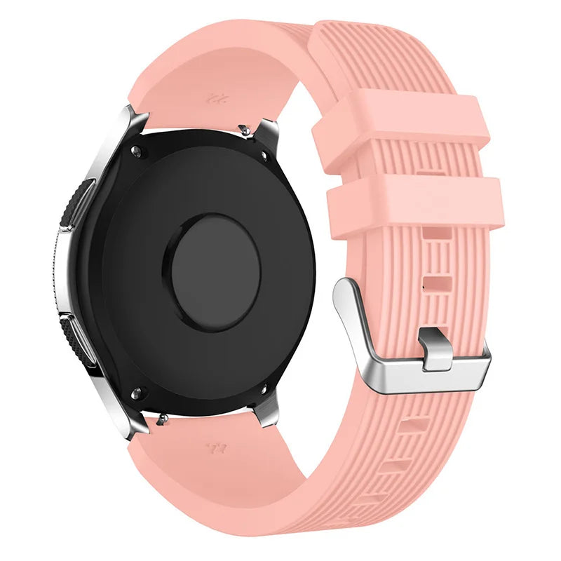 20mm 22mm Silicone Watch Strap Compatible for Samsung 46mm/Galaxy Watch3 45mm/Gear S3 Frontier, Sports Watch Band for Huawei