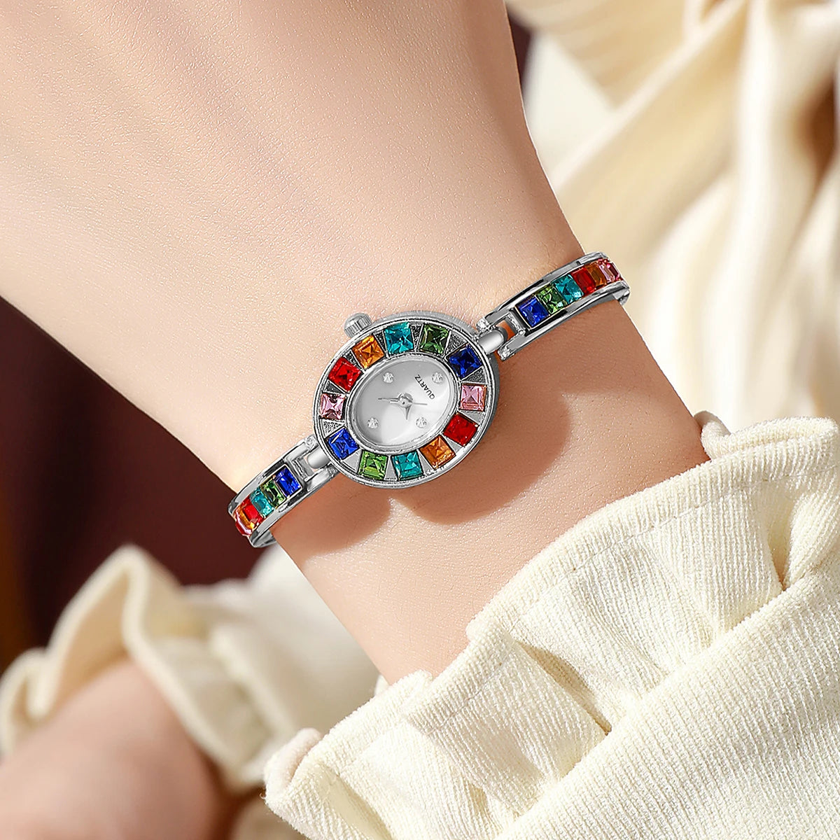 Luxury Rhinestone Women Watches Fashion Bracelet Band Ladies Quartz Watch Relogio Feminino（Without Box）