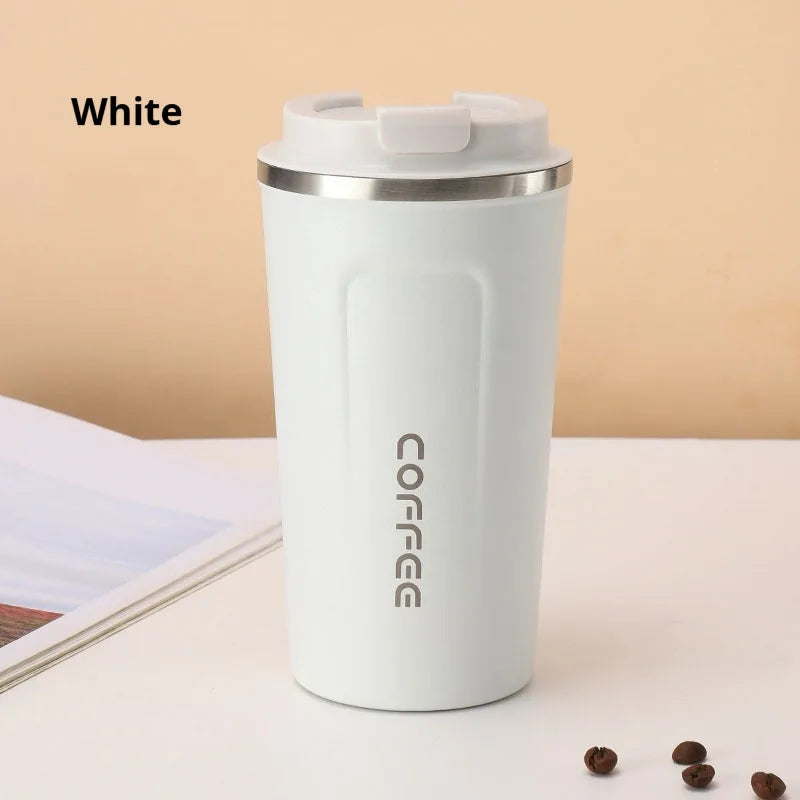 380/510ML Leak_Proof Travel Thermo Cup Stainless Steel Thermo Cafe Coffee Mug Car Thermos Mug for Tea Water Coffee Double