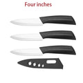 3/4/5 Inch Ceramic Knife Can Resist Oxidation Without Rust Fruit  Knife Cover Portable Baby And Toddler Food Preparation Knivse