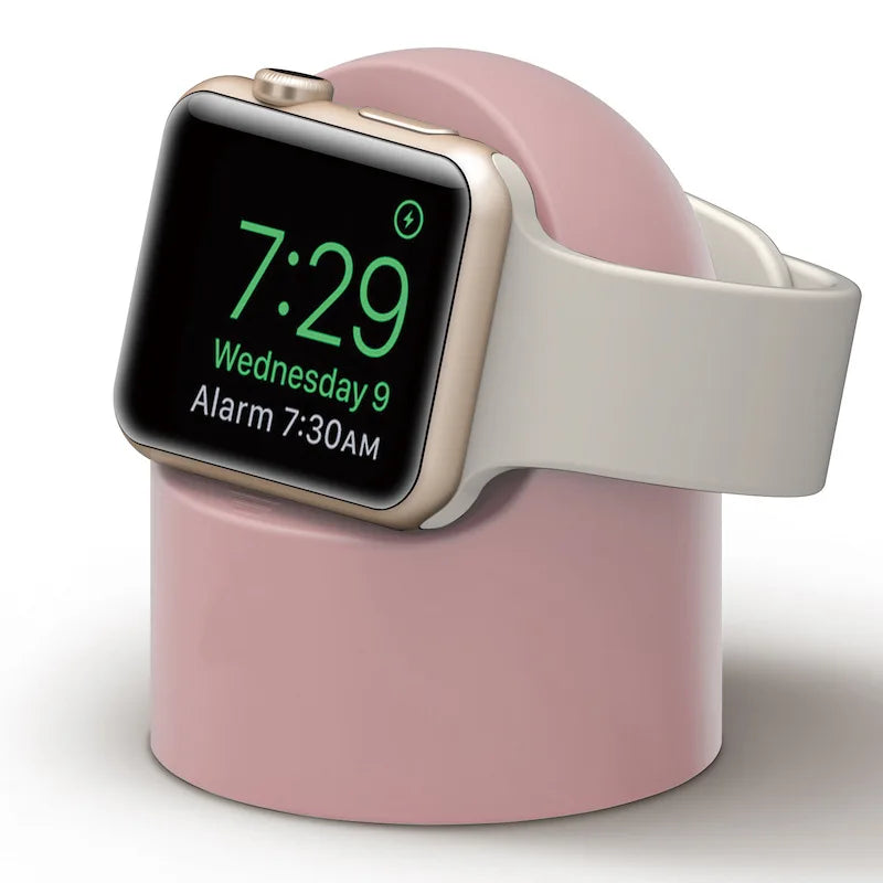 Charger Stand For Apple Watch Series 9 8 7 6 Ultra 2 Silicone Desktop Charging Bracket Dock Station iWatch Charging Cable Holder