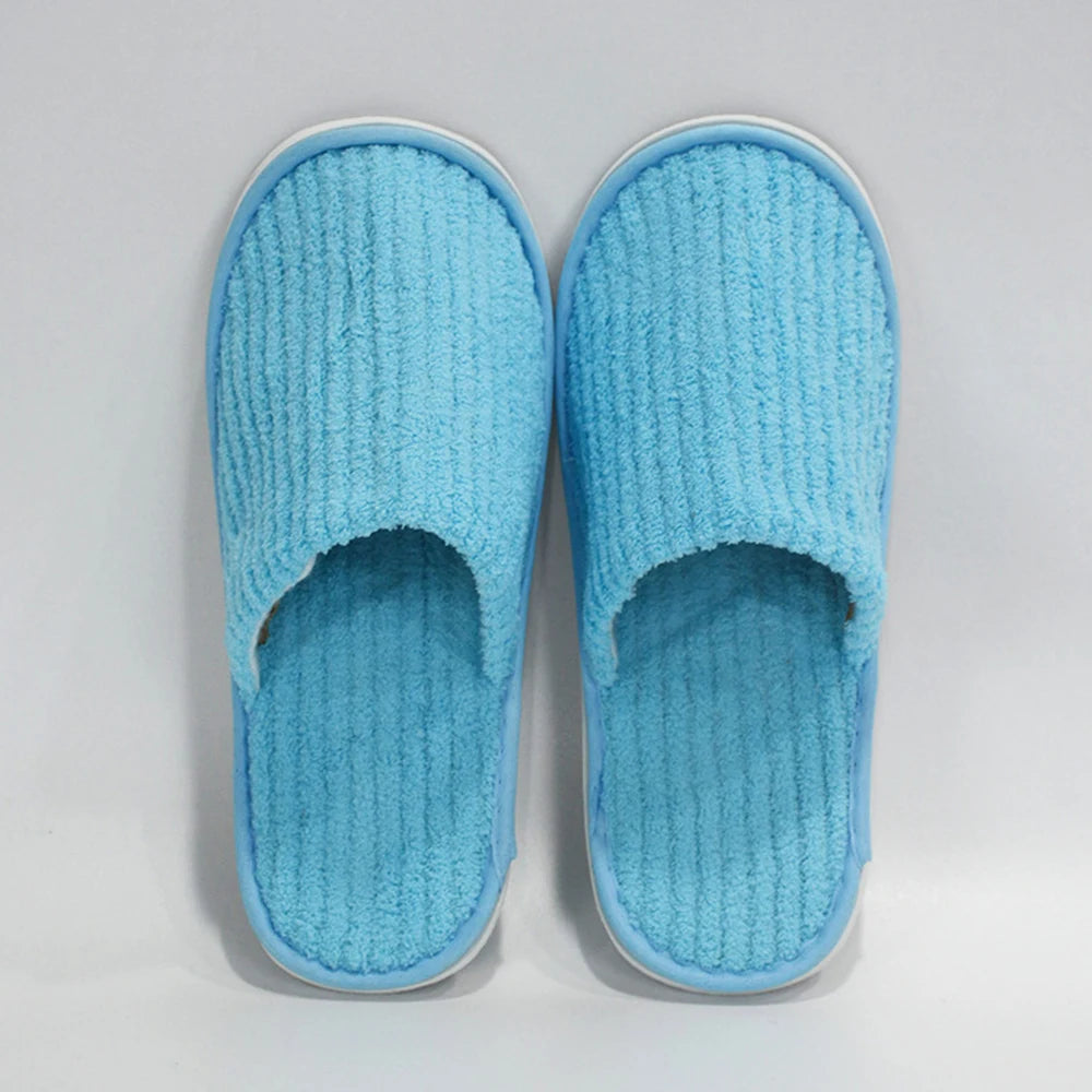 Women Men Plush Home Slippers soft Fluffy Slipper Couples Indoor Floor Shoes Anti-Slip Hotel Slipper Bedroom Silent Slides