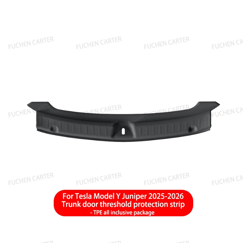 For Tesla Model Y Juniper 2025 2026 TPE Car Front Rear Trunk Mat Waterproof Wear-resistant All Weather Trunk Mats Backrest Mats