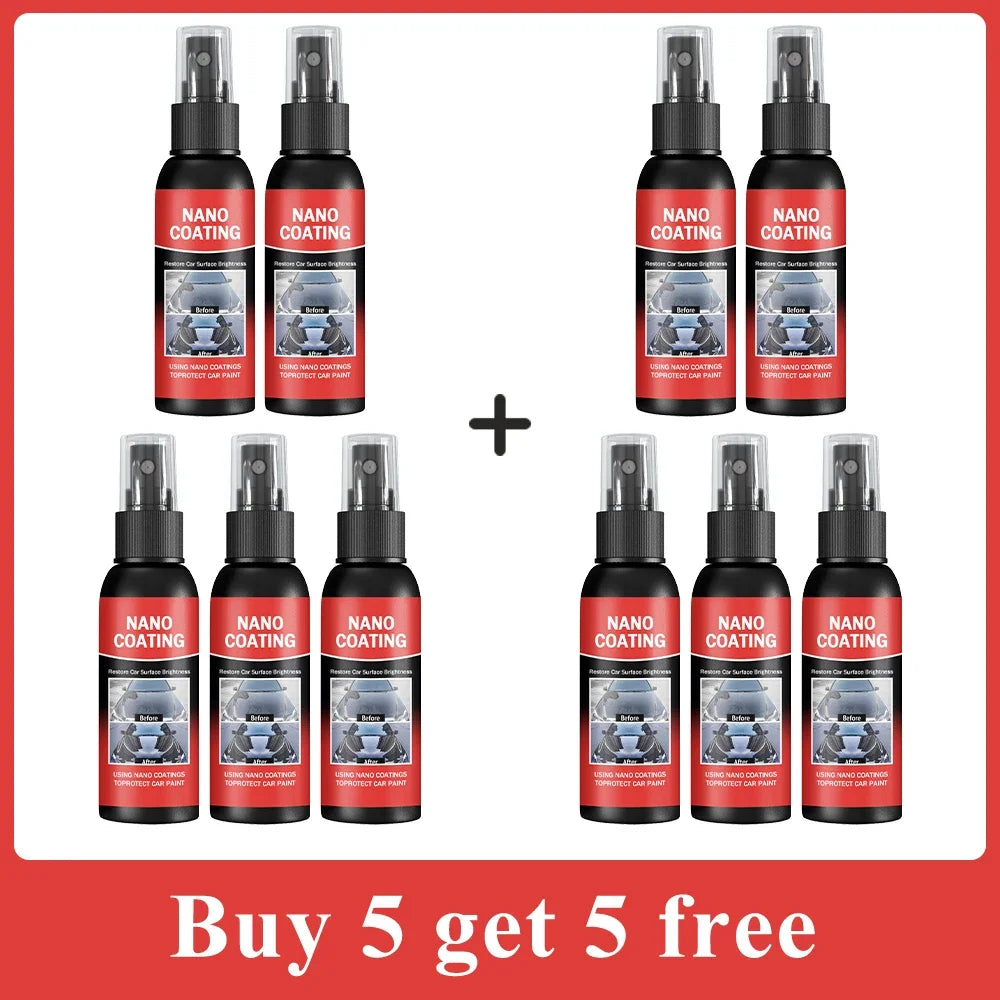 Car Nano Ceramic Coating Kit - Universal Professional Car Beauty, High Gloss Car Paint Repair Protection, Long-Lasting Gloss