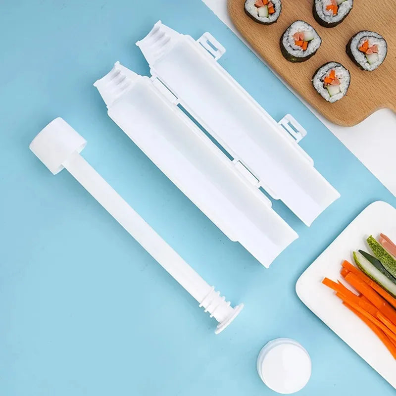 1pc DIY Sushi Making Machine Kitchen Sushi Tool Sushi Maker Quick Sushi Bazooka Japanese Rolled Rice Meat Mold Bento Accessories