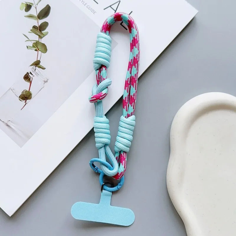 1Pc Cellphone Straps Hanging Cord Mobile Phone Lanyard Short Wrist Strap Charm Anti-lost Chain for Women Keychain Pendant