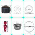 A78E-Steam Release Handle, Sealing Ring, Float Valve Replacement Parts For Instant Pot Pro/Pro Plus 6 QT, Duo Evo Plus 6 QT