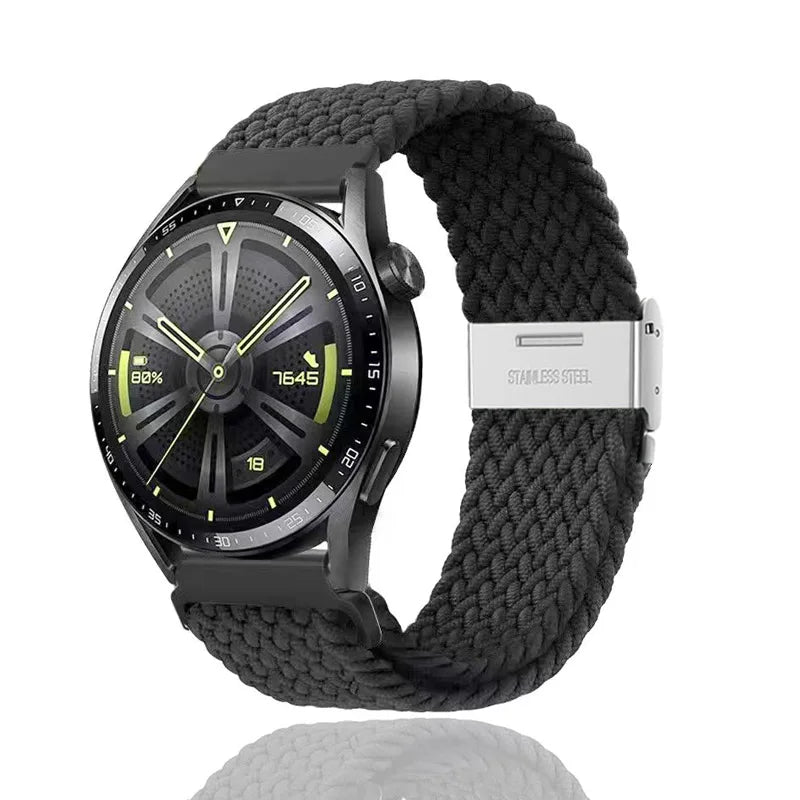 18/20/22mm Quick Release Braided Loop for Garmin Venu/Sq/Sq 2/ Venu 2 Plus/Venu 3S/Forerunner945/Approach S62/Fenix6 Watch