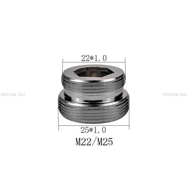 16 17 18 20 21 22 23 24 25 30mm Turn 22 Faucet Aerator Adapter Water Purifier Fittings Brass Kitchen Faucet Plumbing Accessories