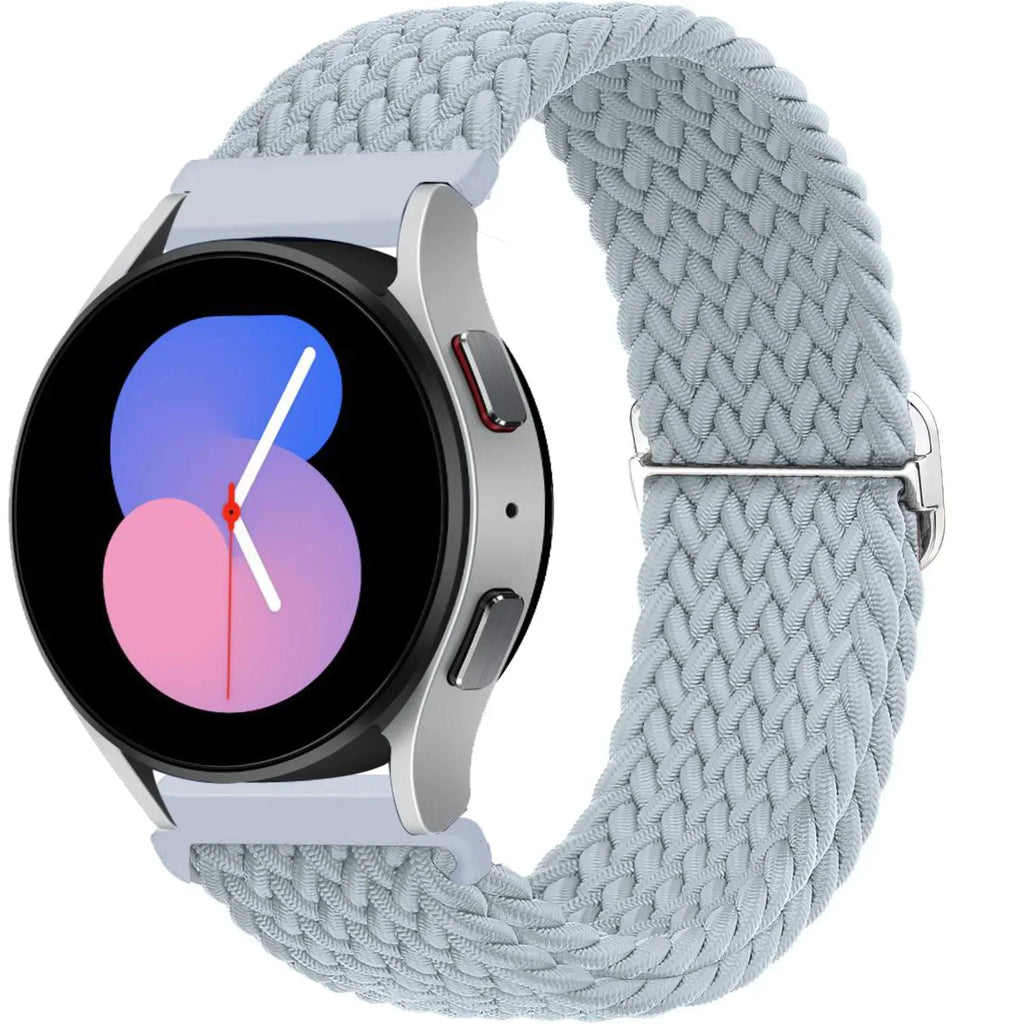 Nylon Strap for Samsung Galaxy Watch 7 6 5 4 40mm 44mm 6Classic 43/47mm 20mm 22mm Braided Solo Loop Band for Huawei Watch 3 4Pro