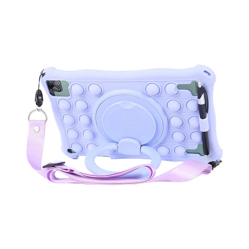 Funda Para 10.1" Universal Silicone Tablet Case 10 10.1 inch Android Tablet PC Shockproof Stand Cover Cases 25*16CM/9.84x6.3inch