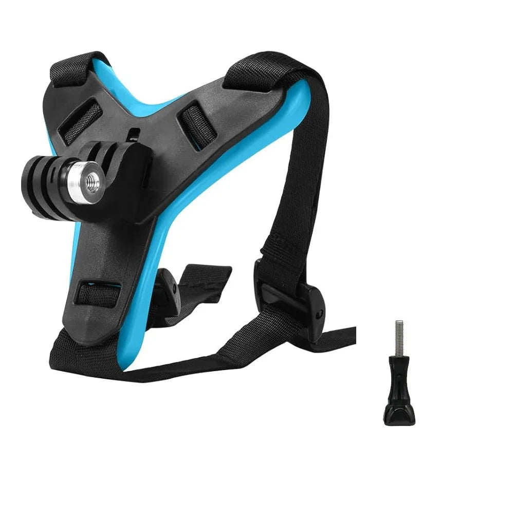 Motorcycle Helmet Strap Chin Mount For Gopro Hero 13 12 11 10 9 8 SJCAM AKASO Action Camera Mount Full Face Holder Accessories