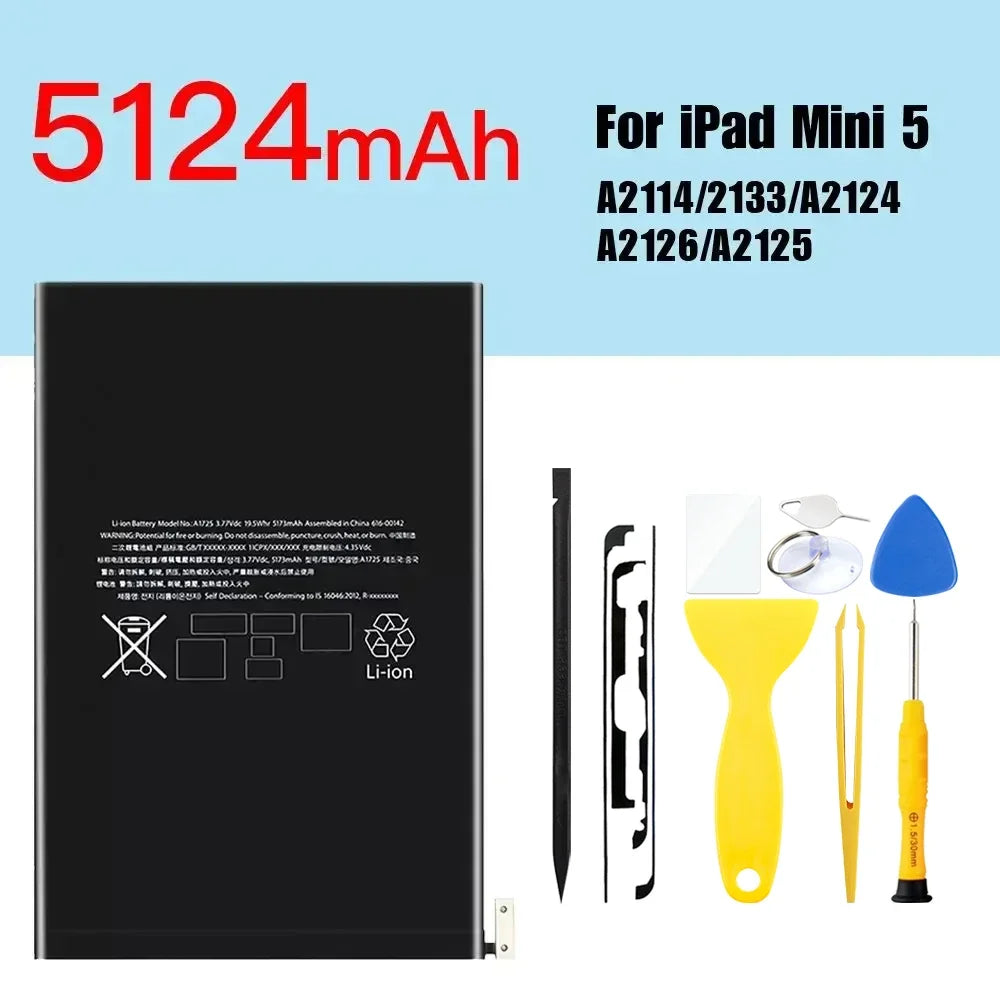 PINZHENG Tablet Battery For iPad 5 6 Air A1484 For iPad Air2 A1474 A1475 A1893 10.2 Mini 2 3 4 5 Pro 9.7 10.5 11 12.9 Battery