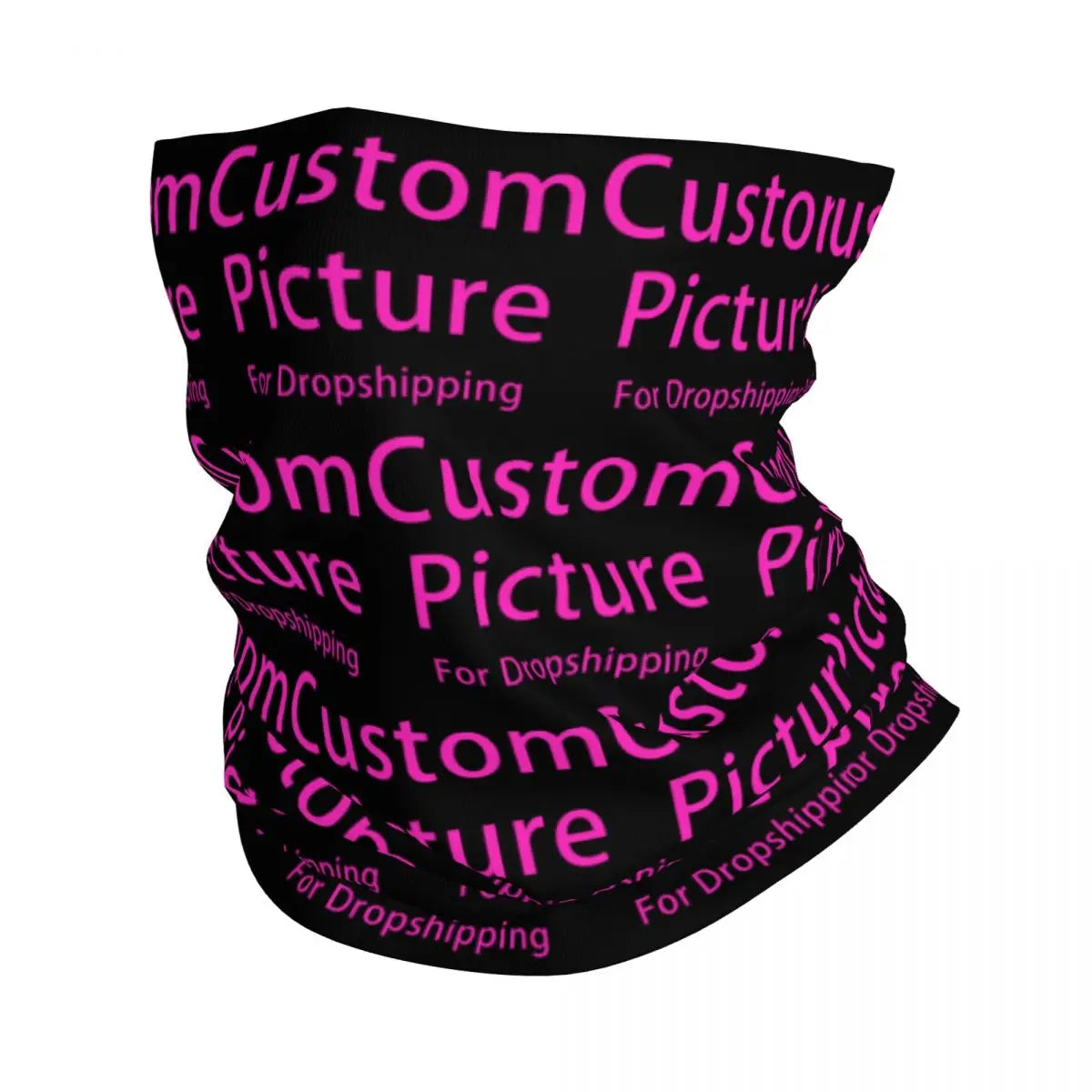 Custom Personalized Custom Photo Logo Neck Gaiter Women Men UV Protection Winter Customized DIY Print Bandana Scarf for Cycling