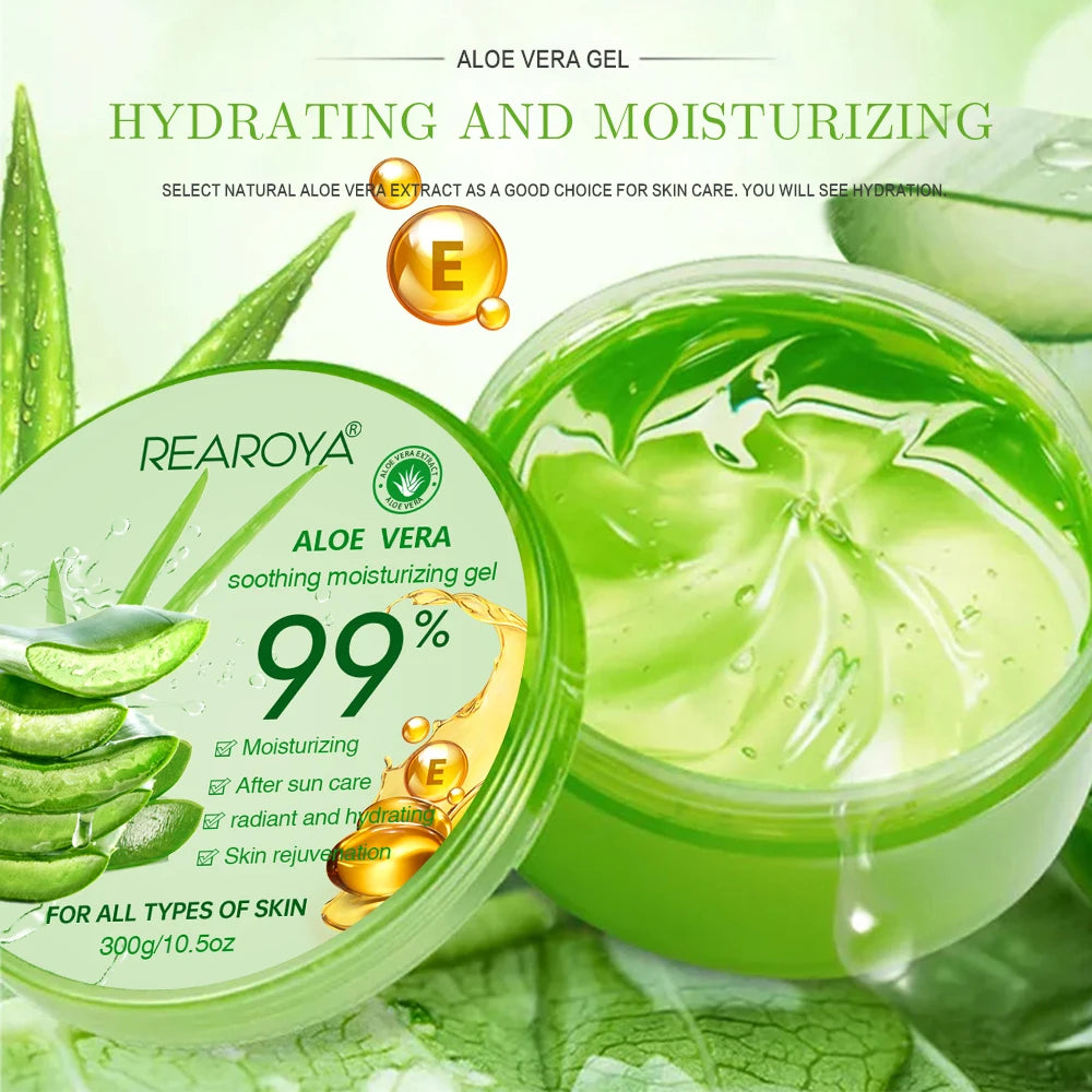 99% Aloe Vera Moisturizing Gel Creams Refreshing Non Sticky Facial Wash Free Deep Nourishing Maintain Skin Face Care