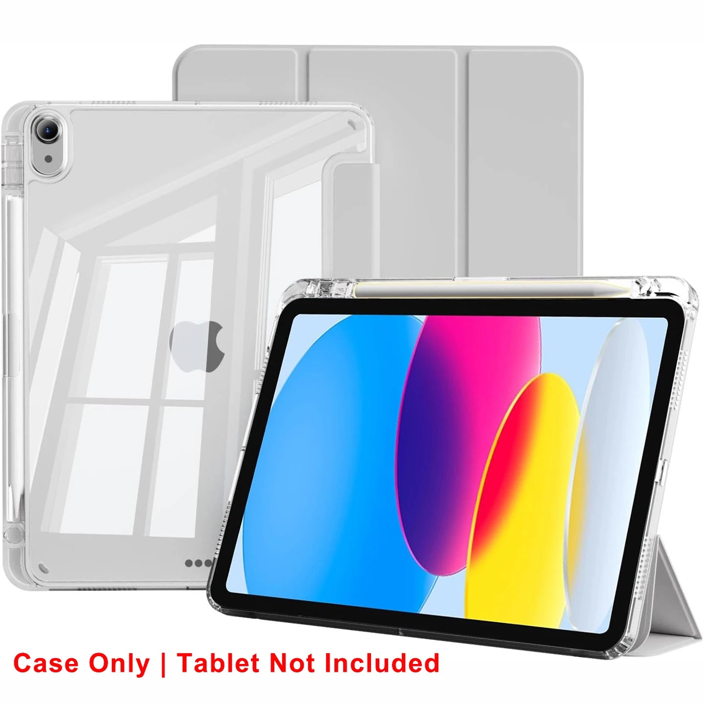 Clear Crystal Tablet Case With Pen Slot For iPad 10th 11th Gen A16 2025 2022 11'' 10.9'' PU Leather Flip Magnetic Stand Cases
