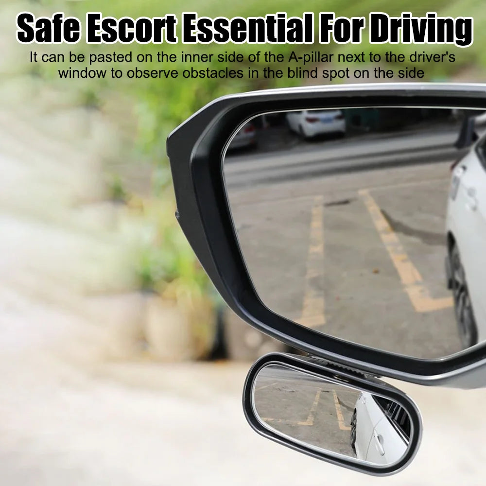 Universal Car Accessories Car Mirror Auxiliary Rear View Mirror Wide Angle Side Rear Mirrors Reverse Blind Spot 360° Adjustable