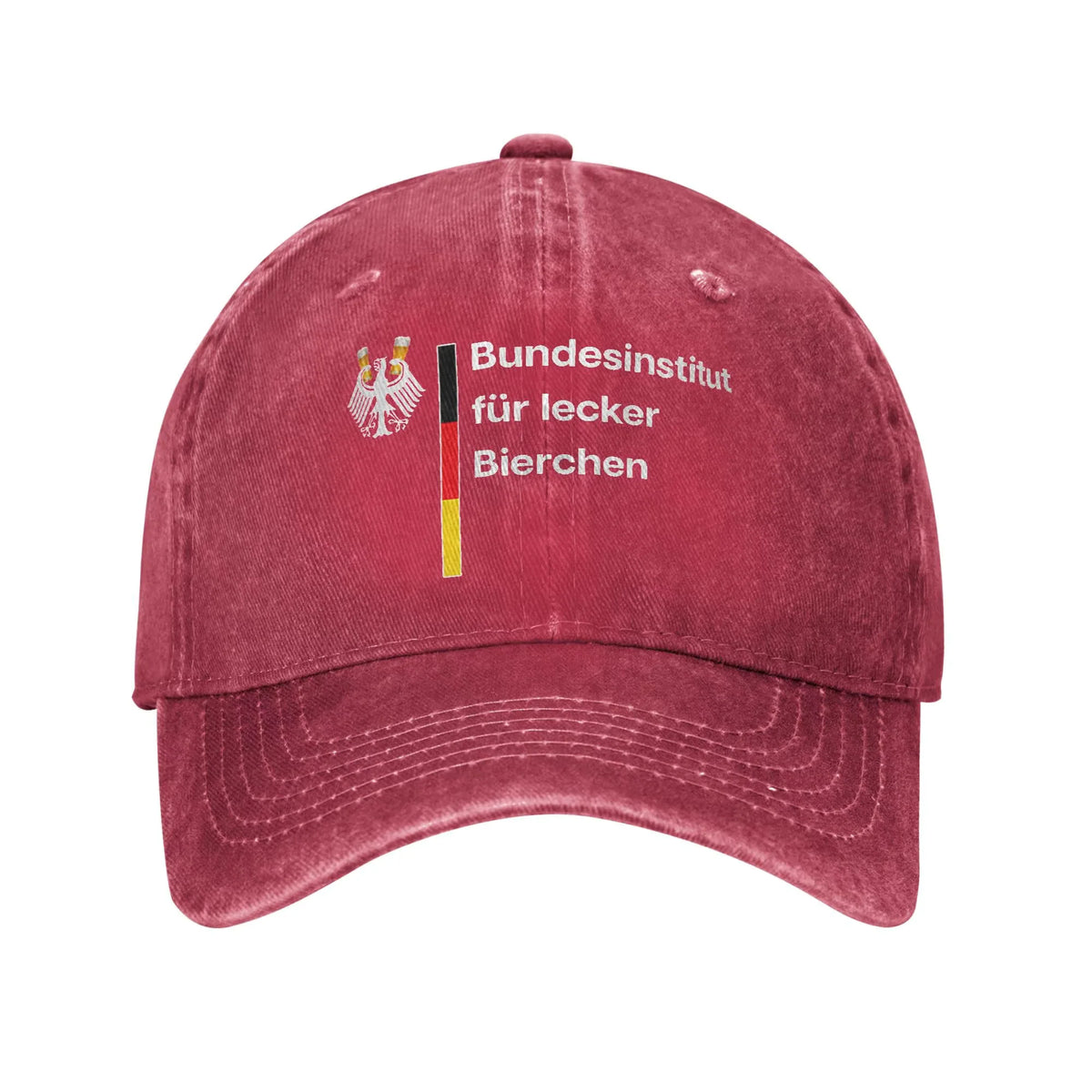 Vintage German-Federal Institute for Delicious Beers Baseball Cap Unisex Distressed Cotton Sun Cap Outdoor Workouts Gift Hat