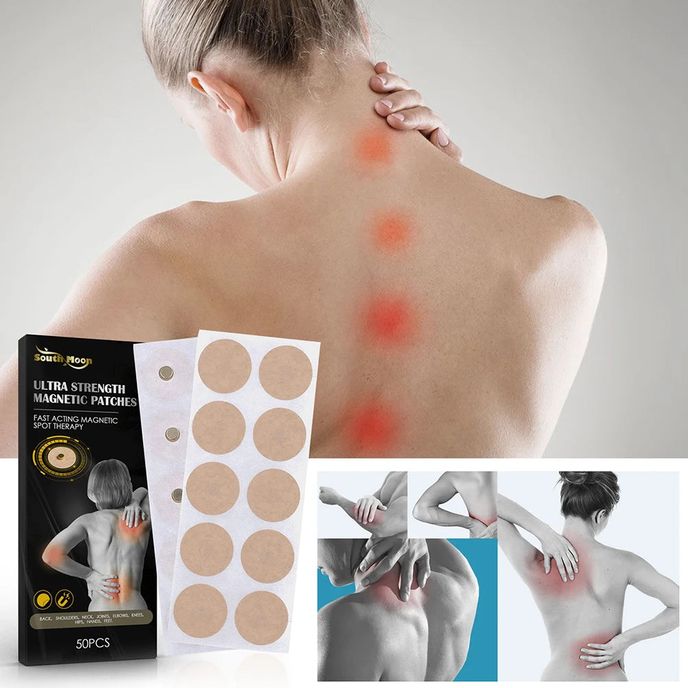 50pcs/Box Magnetic Acupoint Patches Magnet Acupuncture  Plaster Neck Back
