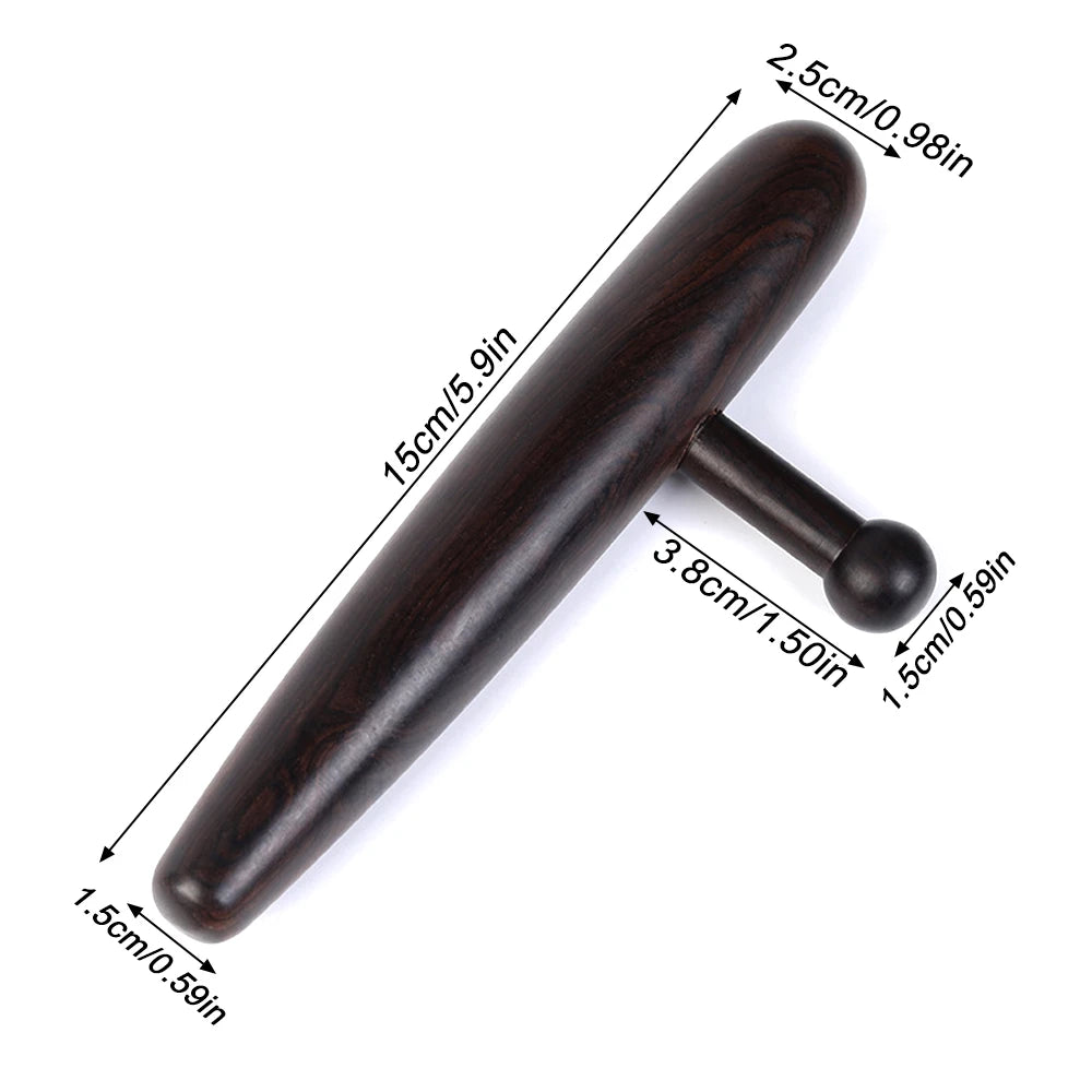 Stainless Steel Manual Deep Tissue Massage Tool, Trigger Point Massage T-Bar Full Body Massage Tool Full Body Fascial Relaxation