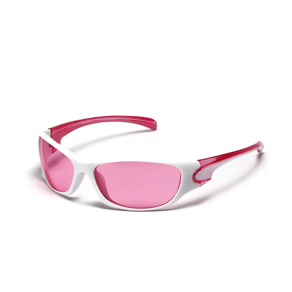 2025 New Silver SPORT Sunglasses Men Women Retro Punk Cycling Trendy Sun Glasses For Male Shades Goggle Outdoor Y2K