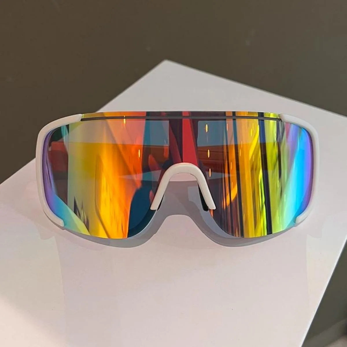 Cycling Sunglasses Anti-Ultraviole Hiking Climbing UV400 Shades Goggles Large Frame Oversized Hiking Climbing Eyewear