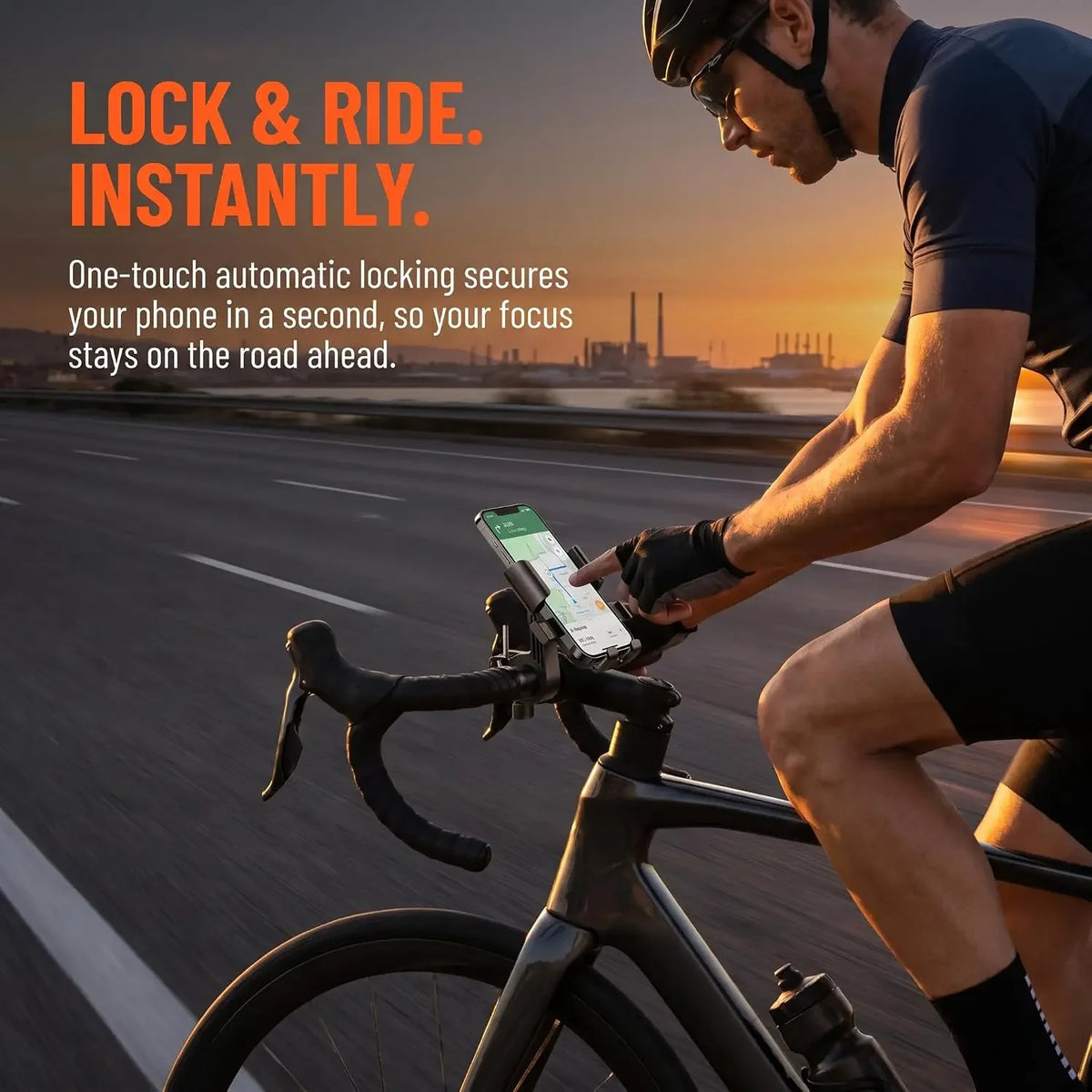 Motorcycles Bicycles Phone Holder Free Rotation Mobile Phone Navigation Bracket for Riding Shockproof for IPhone Xiaomi Samsung