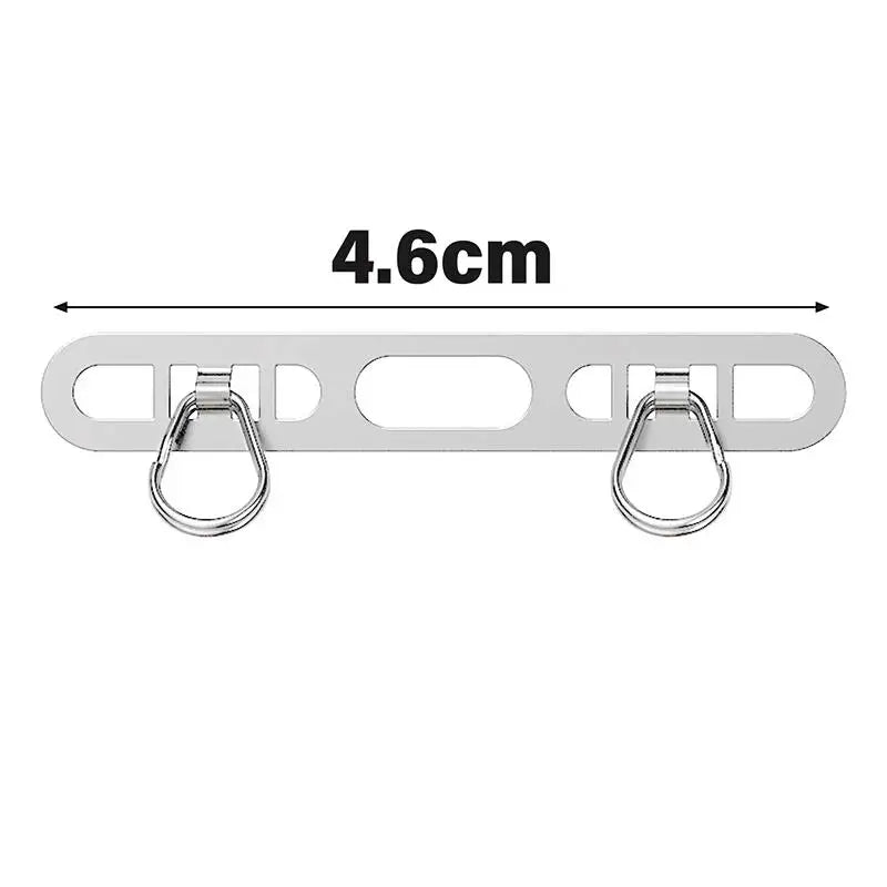 Ultra Thin Metal Phone XYun Lanyard Gasket Patch Stainless Steel Sturdy Hanging Cord Clips Cellphone Safety Connecter Accessorie