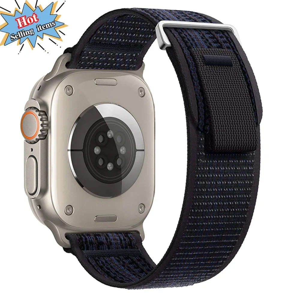 Trail Loop Strap For Apple Watch Ultra 3/2 49mm Series 11 10 9 8 7 46mm 45mm 41mm 42mm Sports Nylon Wristband iWatch 6 5 SE 44mm