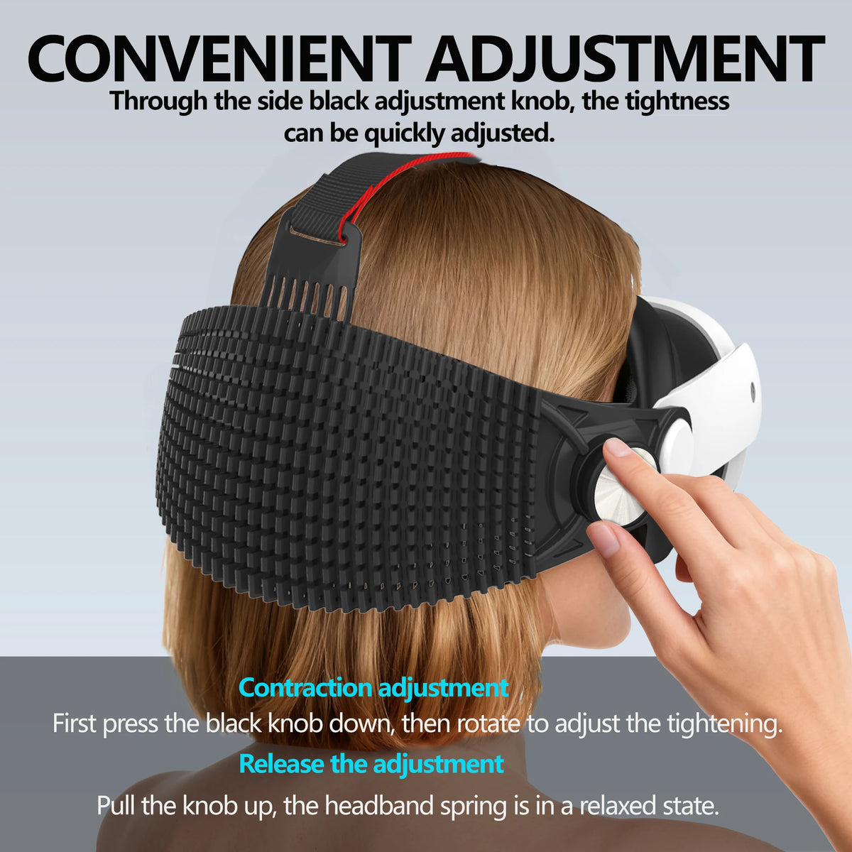 Suitable for Meta Quest 3/Quest 3S Elite Head Strap Accessory, Soft and Comfortable to Relieve Pressure, Allowing You to Lie Dow