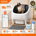 Pokpaw Automatic Self-cleaning Litter Box for Cats – 76L Large Smart Cat Toilet Open Sandbox for Cat Pet Supplies