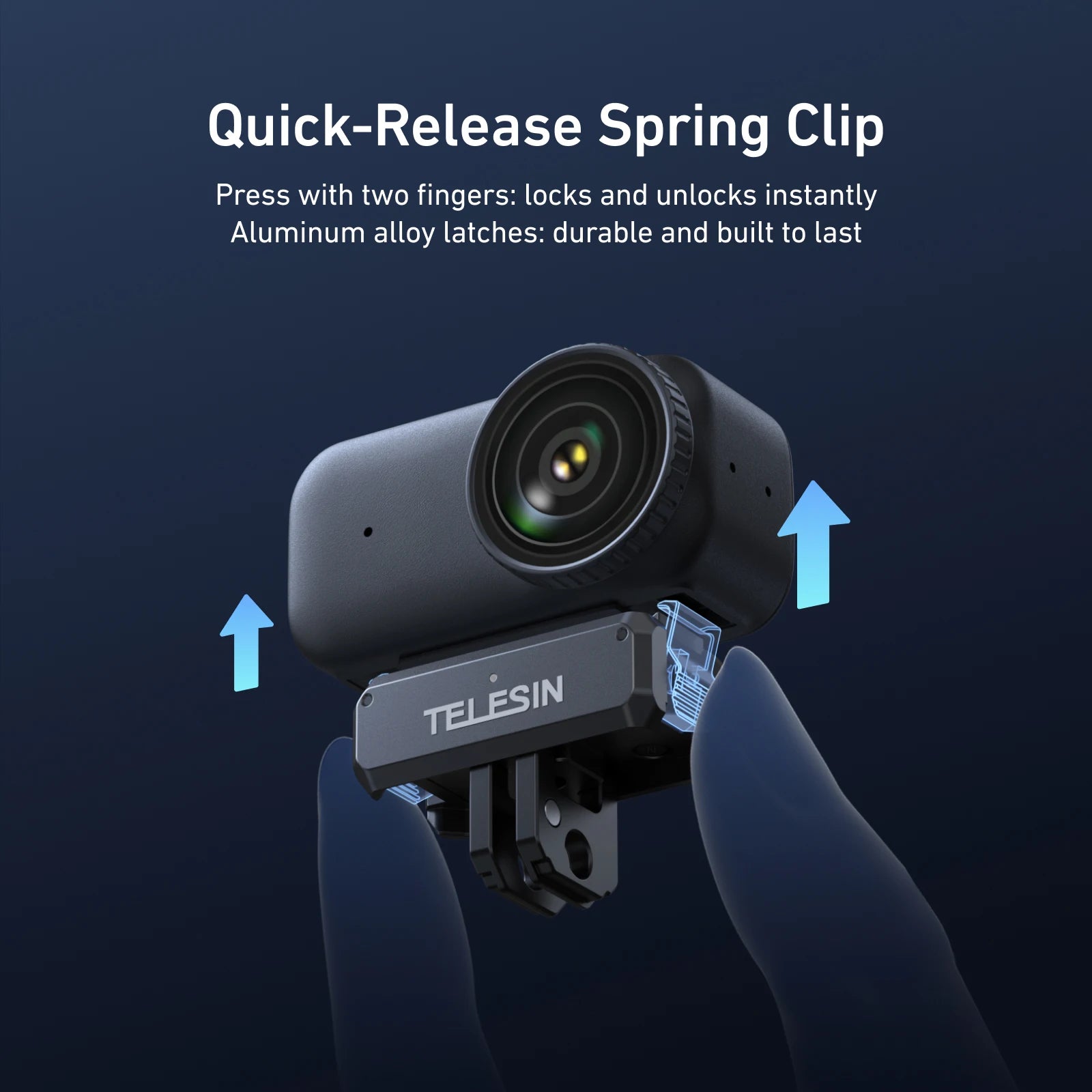 TELESIN For DJI OSMO Nano Magnetic Qucik Release Two Claw Charging Adapter Mount Dual Claw Interface Action camera accessories