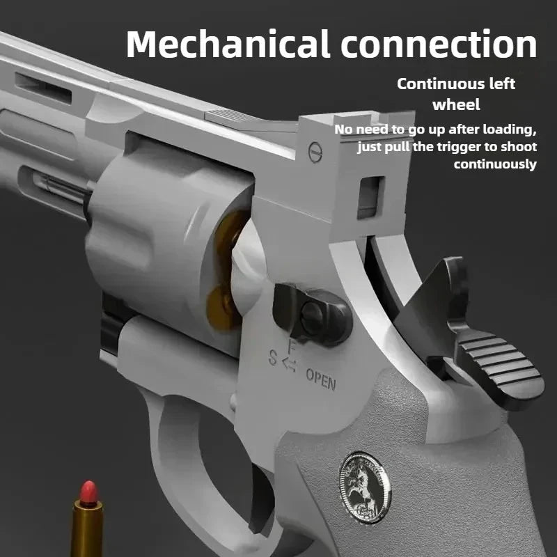 Continuous Firing Soft Dart Bullet Toy Gun ZP5 357 Revolver Launcher Pistol CS Outdoor Battle Game for Kids Adults Play