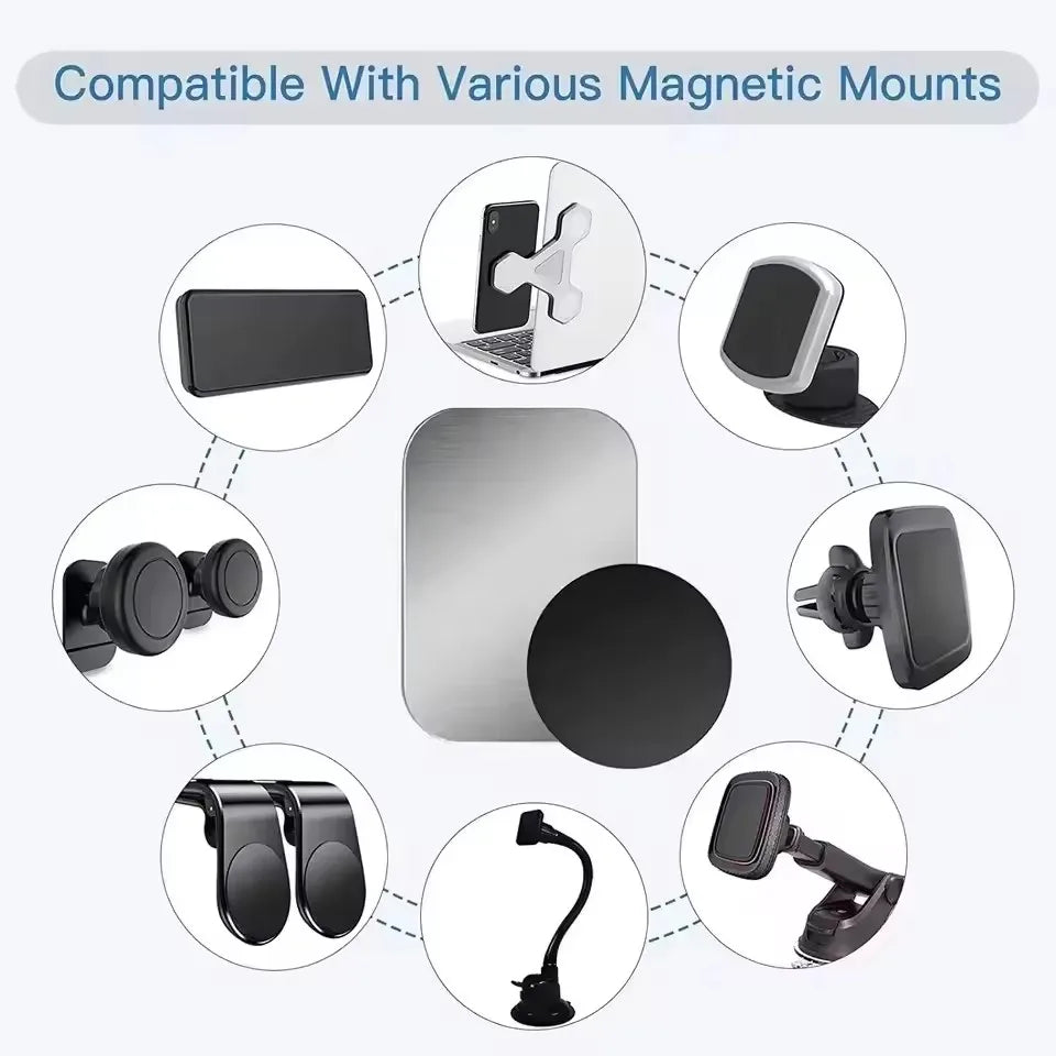 1/3/5Pcs Metal Plate Disk for Magnet Car Phone Holder Round Iron Sheet Stickers Car Magnetic Phone Stand Mount Accessories