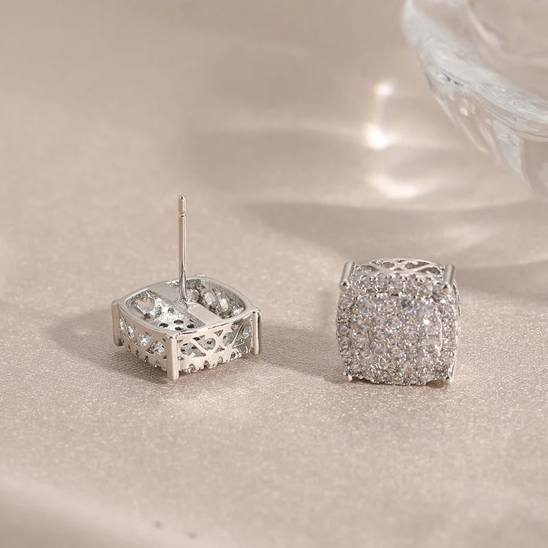 Square Stud Earrings – 11 Finishes