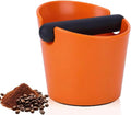 Coffee Knock Box Shock-Absorbent Durable Barista Style Knock Box With Removable Knock Bar.(4.6 X 4.3 Inch-Black)