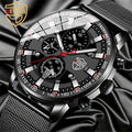 DEYROS Luxury Mens Business Quartz Wristwatch Calendar Fashion Men Casual Sports Watch for Men Gift