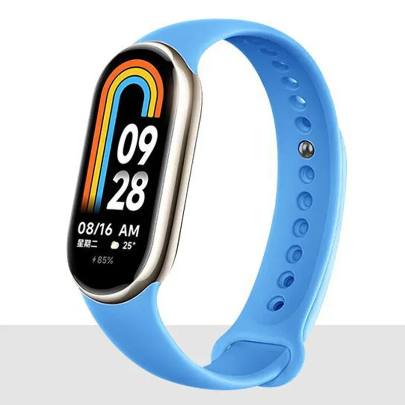 Silicone Strap For Xiaomi Mi band 8-8 NFC Sport Belt Replacement miband8 Bracelet waterproof smart band 8 watchband Accessories